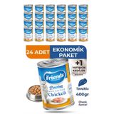 Friends Premium Tavuklu Yetişkin Kedi Konservesi 400 gr x 24 Adet Ekonomik Paket Yaş Mama