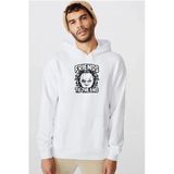 Friends Til The End Beyaz Erkek 3İp Kapşonlu Sweatshirt