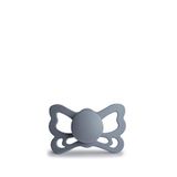 Frigg Butterfly Great Gray Silikon Anatomik Damaklı Emzik - Gri