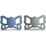 Frigg Butterfly Ocean View Sage Silikon 2'li Emzik - 0 - 6 Ay