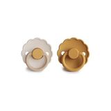 Frıgg Daisy Ikili Kauçuk Emzik - Chamomile / Honey Gold 0-6 Ay - 0 - 6 Ay - Renkli
