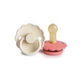 Frigg Daisy Ikili Kauçuk Emzik - Cream/poppy 6-18 Ay