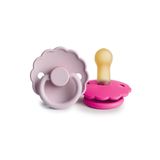 Frigg Daisy Ikili Kauçuk Emzik - Soft Lilac/fuchsia 6-18 Ay