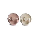Frıgg Daisy Kauçuk Emzik 2'li - Blush & Cream 6-18 Ay - 6 - 18 Ay - Renkli