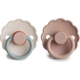 Frigg Frıgg Daisy Ikili Kauçuk Emzik - Cotton Candy / Blush 6-18 Ay - 6 - 18 Ay - Renkli