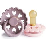 Frigg Frıgg Fairytale Ikili Kauçuk Emzik 6-18 Ay - Twilight Mauve/white Lilac - 6 - 18 Ay - Mor - Pembe