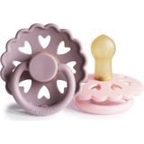 Frigg Frıgg Kauçuk Ikili Emzik 0-6 Ay - Mor - Pembe - 0 - 6 Ay