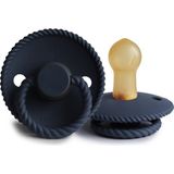 Frigg Kauçuk Emzik - Dark Navy 0-6 Ay Özellikli Rahat Kullanım için Doğal Malzeme - Lacivert - 0 - 6 Ay