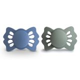 Frigg Lucky Ikili Silikon Emzik - Ocean View/sage 0-6 Ay