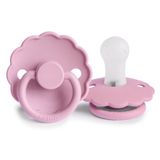 FRIGG Papatya Silikon Emzik 0-6 Ay | Yatıştırıcı Konfor Emzikleri Click-Lock Sistemli | 1 Paket Doğal Kauçuk Emzik | Zamansız Zarafet ile Gıda Güvenliği - Acı bakla - Boyut 1