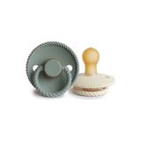 Frıgg Rope Ikili Kauçuk Emzik - Cream / Sage 0-6 Ay - 0 - 6 Ay - Krem