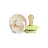 Frigg Rope Ikili Kauçuk Emzik - Cream/green Tea 6-18 Ay