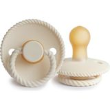 Frigg Rope Kauçuk Emzik - Cream 0-6 Ay (3 Adet)