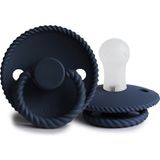 Frıgg Rope Silikon Emzik - Dark Navy 0-6 Ay - Lacivert - 0 - 6 Ay