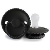 Frıgg Rope Silikon Emzik - Jet Black 0-6 Ay - 0 - 6 Ay - Siyah