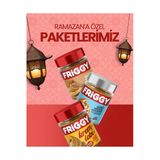 FRİGGY 3'lü Set Leblebi Kreması +Şekersiz Parçacıklı Fıstık Ezmesi+ Bisküvi Krem 320gr Özel Ramazan Paketi