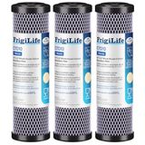 FrigiLife 1 Mikron 10 "x 2.5" Tüm Ev CTO Karbon Sedimen Su Filtresi Uyumlu DuPont WFPFC8002, WFPFC9001, SCWH-5, WHCF-WHWC, FXWTC, RO Ünitesi Lavabo ve Tezgah Filtrasyon Sistemi Altında, 3Pack