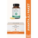 Frime Günlük Güzellik ve Form Rutini | Hidrolize Kolajen, C Vitamini, Hyaluronik Asit, Biotin ve CoQ10 + Bromelain, İnulin, Yeşil Çay, Prebiyotik & Postbiyotik İçeren 2'li Seti - Aromasız