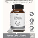 Frime Magnesium Complex | Günlük Magnezyum Rutini 30 Tablet | 4 IN 1 30 | Bisglisinat, Taurat, Sitrat , Malat ve B6