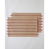 Fringe Jüt 2'li Amerikan Servis 30X45 cm Pembe
