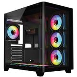 Frisby FC-9545G 7x120mm RGB FAN Mid Tower ATX Siyah Gaming (Oyuncu) Kasa