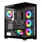 Frisby FC-9565G Gdomınator 650W 80+ Gaming Kasa 7x Argb Fan - Siyah - Beyaz - yok
