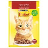 Friskies 6x85 gr Sığır Etli Soslu Yaş Kedi Maması