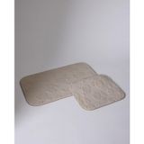 Frisson 2'li Banyo Paspası - Bej - 50x80 cm
