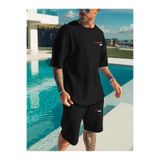 Frisson Takım Elbise Rahat T-shirt ve Beşli Pantolon Takım