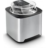 Fritel IM1252 Gümüş Dondurma Makinesi Paslanmaz Çelik Tasarım 2 Litre Kapasite 22x22x24,5 cm - Gri