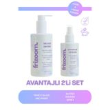 Frizoom Avantajlı 2’li Set – Elektriklenme Karşıtı Parlaklık Veren Saç Kremi (Tame & Glaze Conditioner) ve Su İtici Kalkan Özellikli Fön Öncesi Düzleştirici Saç Spreyi