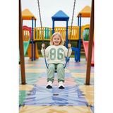 FRM Çocuk Kız Baskılı Oversize Sweatshirt ve Pantolon Seti Konforlu ve Trend Giyim Kaliteli Şık - Mint - 6 - 7 Yaş