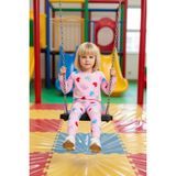 FRM Kız Çocuk Pamuk Polyester Örme Kalp Desenli Pijama Takımı Kaliteli Şık Rahat Günlük - Pembe - 11 - 12 Yaş