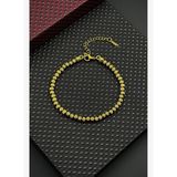 FRNCH 316L Çelik İtalyan Model Altın Renk Erkek Bileklik FRJ12662-3662-G
