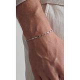 FRNCH 925 Ayar Gümüş İtalyan Model Gümüş Renk Erkek Bileklik FRJ12465-3465-A