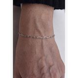 FRNCH 925 Ayar Gümüş İtalyan Model Gümüş Renk Erkek Bileklik FRJ12974-3974-A