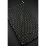 Frnch 925 Ayar Gümüş Italyan Model Gümüş Renk Erkek Kolye FRJ30764-864-A2 - Çok Renkli - 60 cm