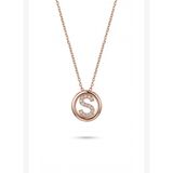 FRNCH 925 Ayar Gümüş S Harfli Rose Renk Kadın Kolye FRJ31017-1117-S