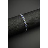FRNCH FRJ12461-3461-L 925 Ayar Gümüş ve Lapis Lazuli Doğal Taşlı Lacivert Erkek Bileklik