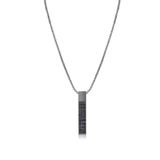 FRNCH FRJ30437-537-B Dikdörtgen Model Zirkon Taşlı Füme Renk Kadın Kolye