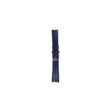 FRO 20mm Kordon Genişliği Olan Saatlerle Uyumlu 20 Mm Hakiki Deri Bombeli Lacivert Kordon Silver Toka