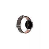 Fro 20Mm Kordon Genişliği Olan Saatlerle Uyumlu 20 Mm Hakiki Deri Floter Kahve Kordon Silver Toka