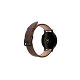 Fro 20Mm Kordon Genişliği Olan Saatlerle Uyumlu 20 Mm Hakiki Deri Kroko Kahve Kordon Siyah Toka