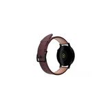 Fro 20Mm Kordon Genişliği Olan Saatlerle Uyumlu 20 Mm Hakiki Deri Safiano Bordo Kordon Siyah Toka