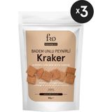 Fro 3'lü Badem Unlu Peynirli Kraker Glutensiz Doyurucu Sağlıklı Katkısız Atıştırmalık - 150 gr