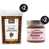 Fro 4'lü 2xgranola Butter Çilekli Sürülebilir 2xyulaflı Cevizli Sütlü Çikolata Sağlıklı Atıştırmalık - 1 Adet