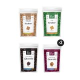 FRO 5'li Glutensiz Katkısız Sağlıklı Atıştırmalık Kraker, Yulaflı Cevizli Çikolata, Granola Bite