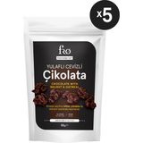 Fro 5'li Yulaflı Cevizli Çikolata Sağlıklı Atıştırmalık Doğal Glutensiz Vegan Şekersiz Tatlı 5X50GR - 50 gr