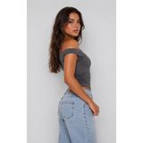 FRO FASHİON Modern Tek Omuz Tasarımlı Kadın Bluz