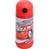 Frocx Cars Erkek Çocuk Çelik Matara Suluk Matara 350 ml Kırmızı